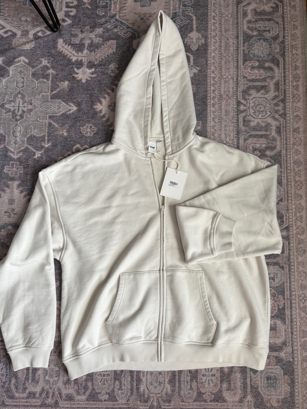 Khy Cream Full-Zip Hoodie